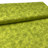 Why fabric, Tan, Green, Stars and miniature Checks, Quilting, Cotton fabric, Henry Glass HG-8217