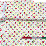 Annette, Retro floral fabric, Aqua, Seafood, Sunshine Cotton Quilting, OOP, Michael Miller fabric MM-CX6853