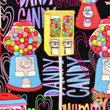 Candy Machines, Sweets, Bubblegum fabric, Quilting Cotton Fabrics, Timeless Treasures TT-9272.Fun