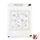 Layout of Hoop La Quilt Kit, Pattern by Hot Possum