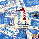 selvage of Kanvas type stating Blue fabric C5891