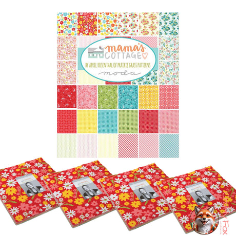 Mama's Cottage Layer Cake, Cotton fabric by April Rosenthal for Moda Fabrics