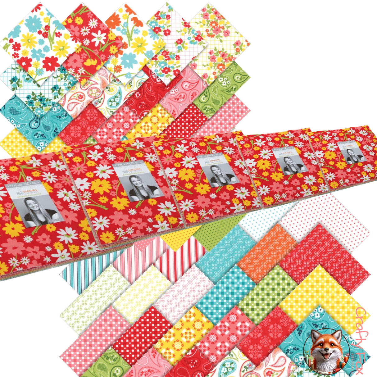 Mama's Cottage Layer Cake, Cotton fabric by April Rosenthal for Moda Fabrics