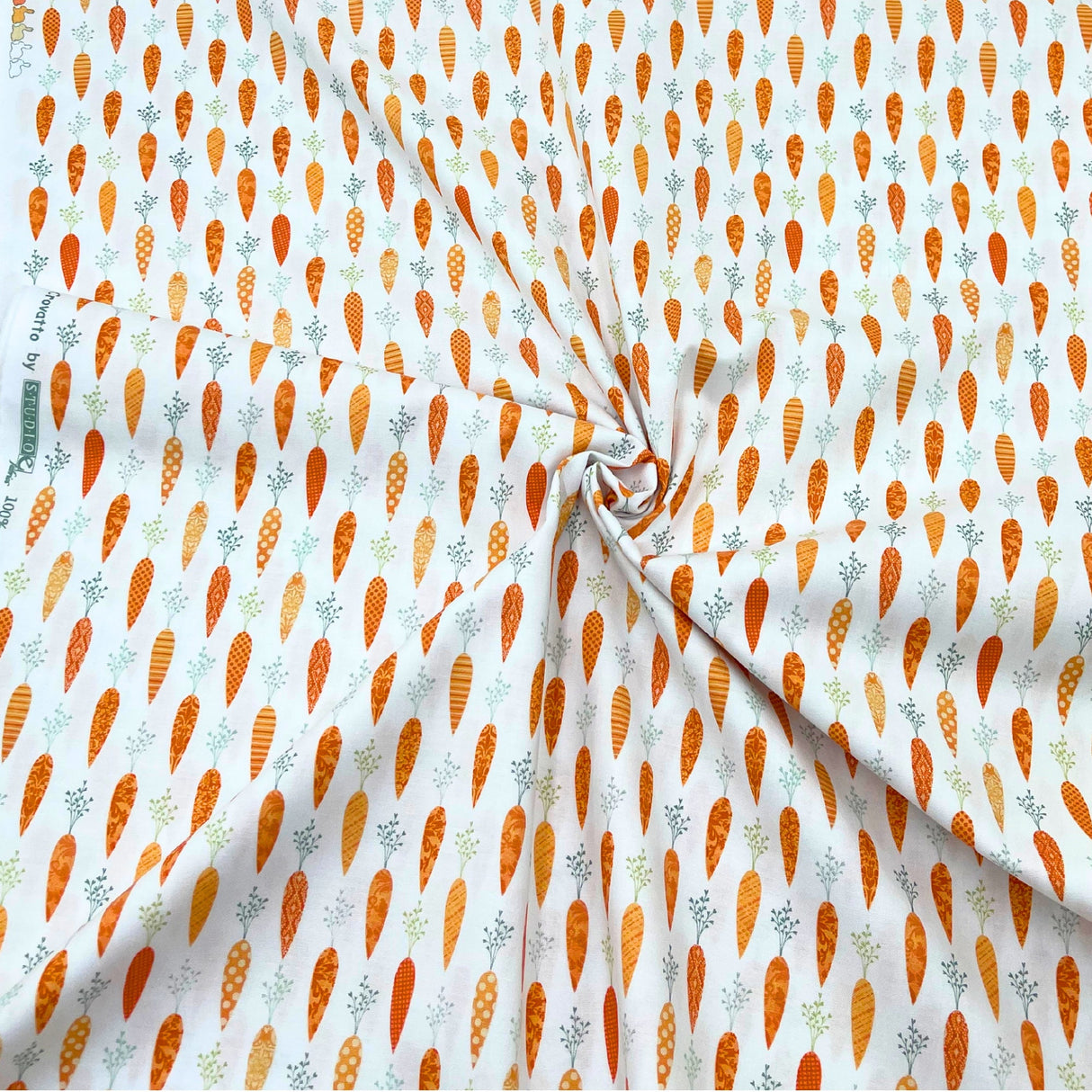 Bunny Tales Fabric by Lucie Crovatto, StudioE Cotton Quilting, SE3552.1