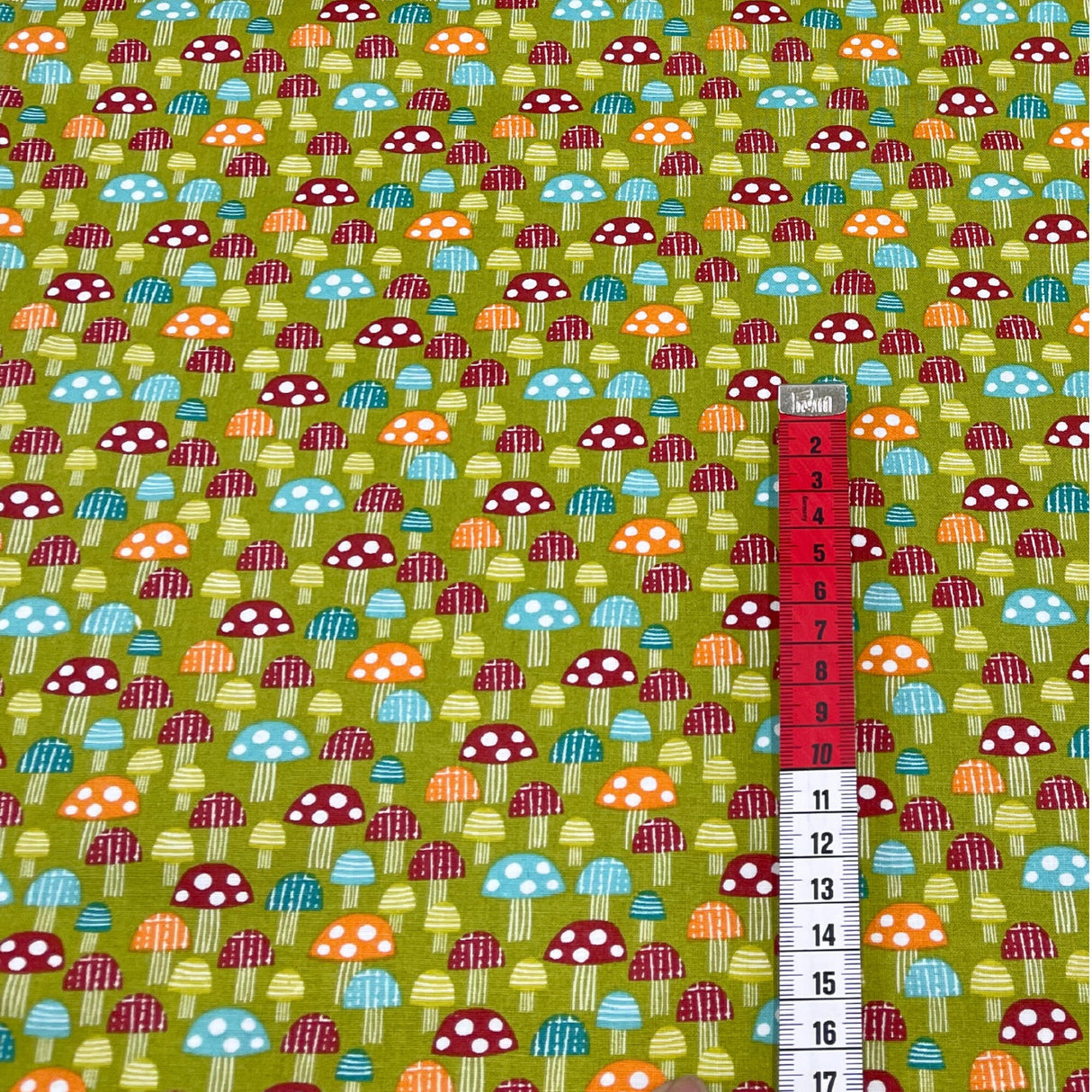 Mushroom Delight Cotton Quilting Fabric - Hobbycraft HC-M2317