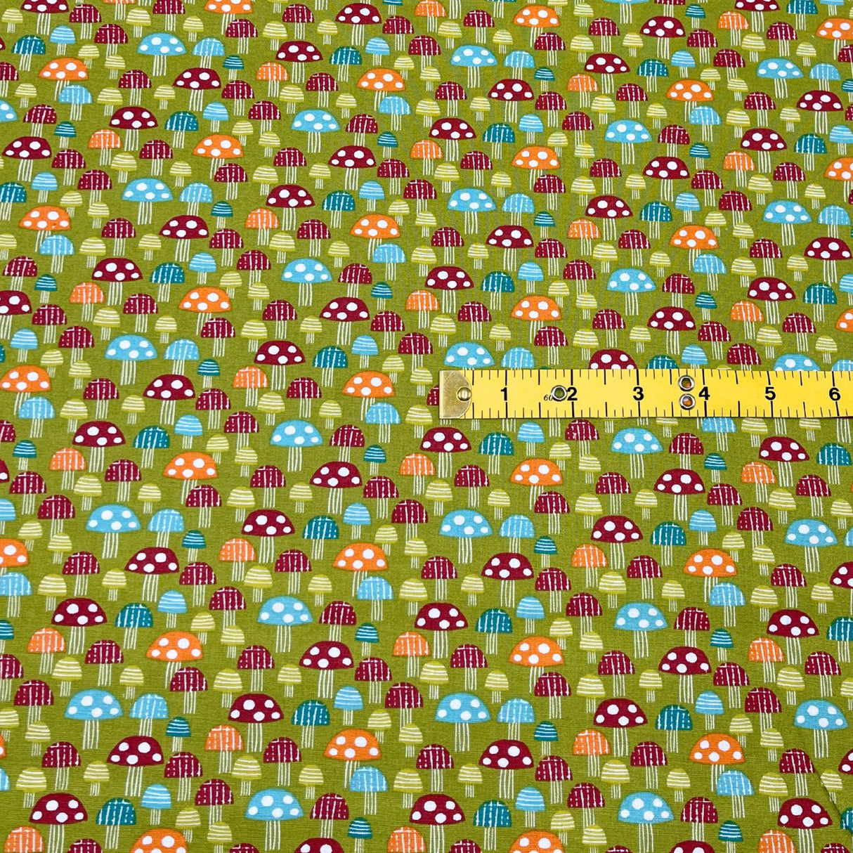 Mushroom Delight Cotton Quilting Fabric - Hobbycraft HC-M2317