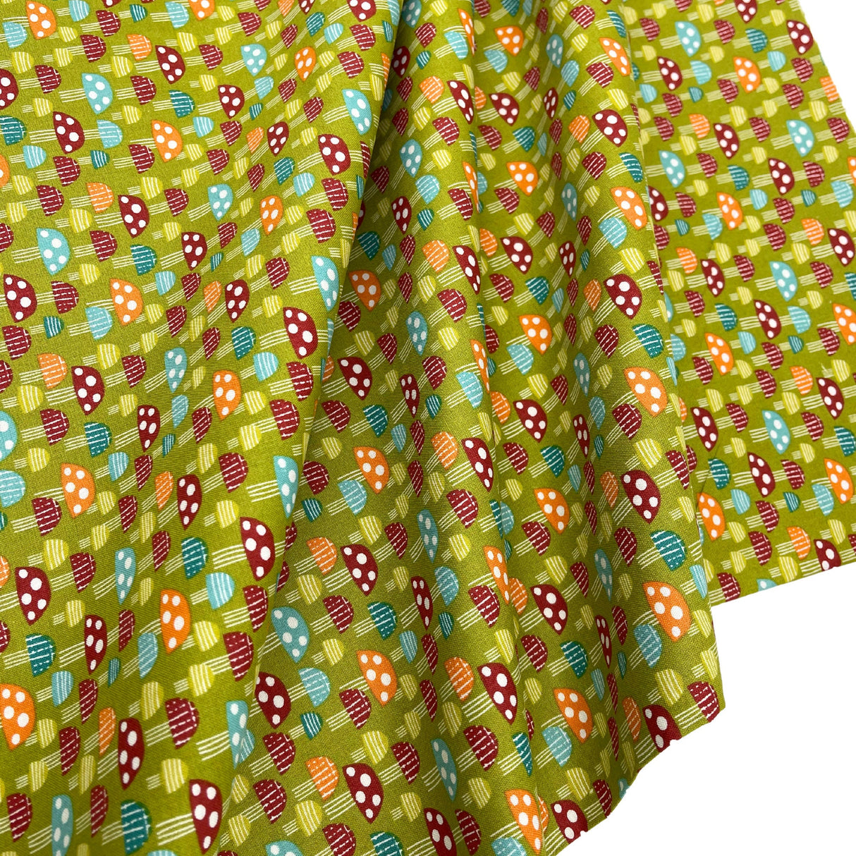 Mushroom Delight Cotton Quilting Fabric - Hobbycraft HC-M2317