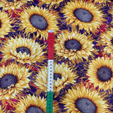 Here Comes the Sun: Large Sunflower Quilting Fabric by Benartex BT2970M.66