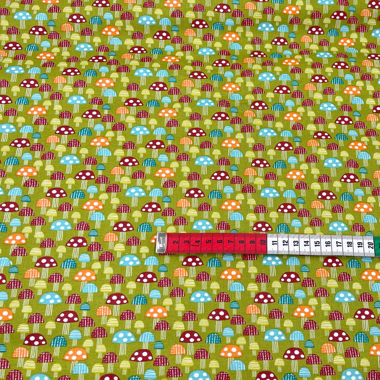 Mushroom Delight Cotton Quilting Fabric - Hobbycraft HC-M2317