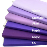 Homespun, Solids Cotton Collection, Purple, Mauve, Lavender