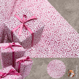 Pink Posy Floral Gift Wrapping Paper Cottagecore Valentines Gift paper - Elegant 80gsm Wrap Solutions