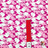 Vampire pink ghosts with red measuring tape