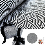 Black White Geometric Gift Wrapping Paper - 80gsm High Quality Uncoated Wrap Paper