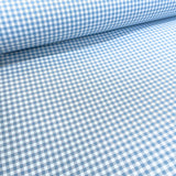 Eco-Friendly Gingham French Blue Gift Wrapping Paper - 80gsm, 60cm Wide