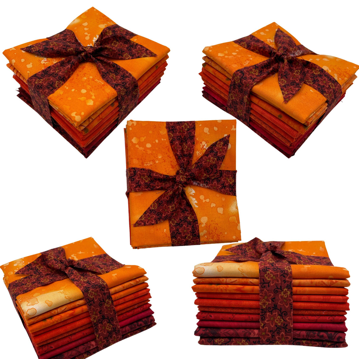 Fall Fat Quarter Fabric Bundle - DIY Fall Shades Quilters Gift