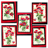 Fresh Cut Poppies Panel Fabric by Michele D' Amore | Timeless Treasures TT4723-PANEL