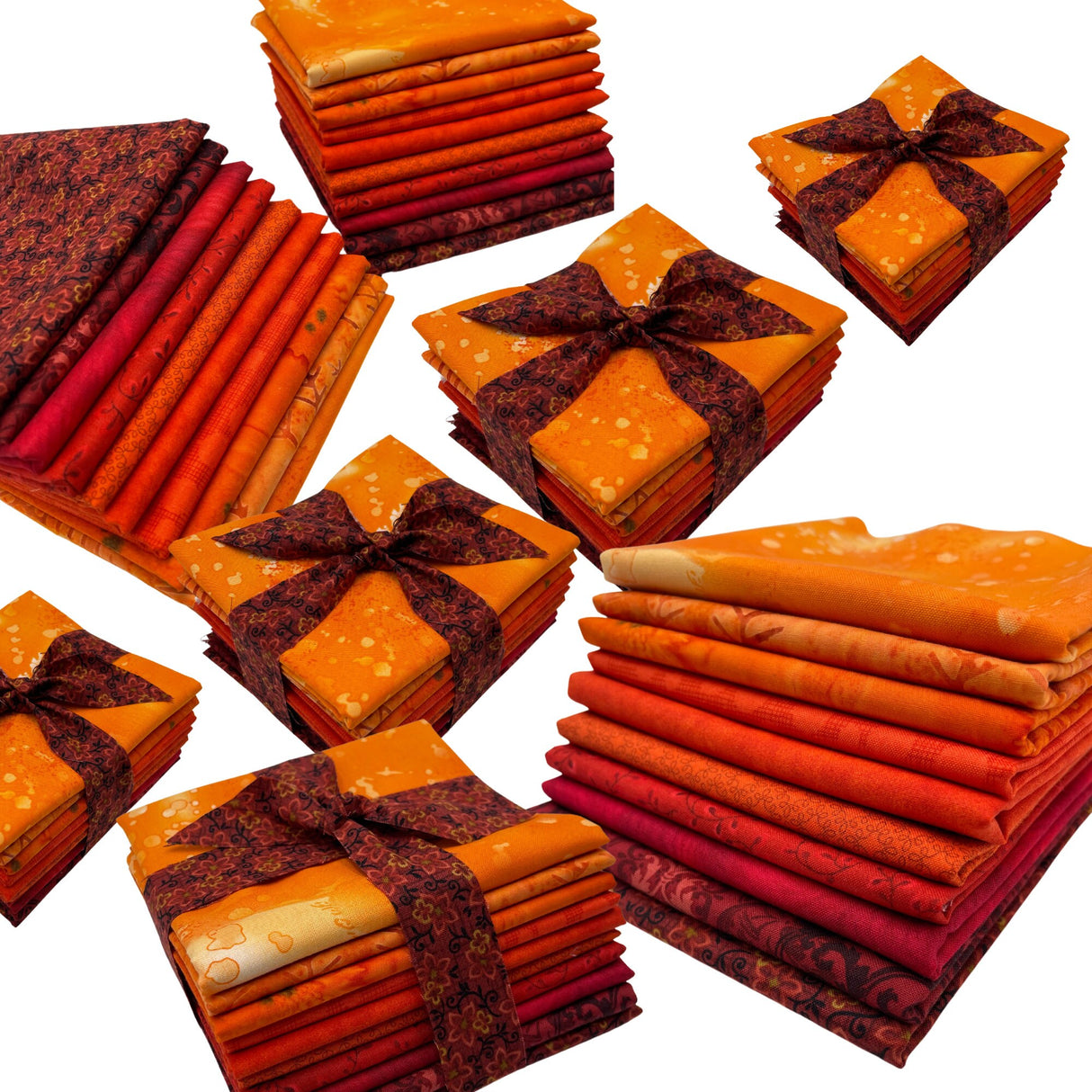 Fall Fat Quarter Fabric Bundle - DIY Fall Shades Quilters Gift