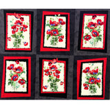 Fresh Cut Poppies Panel Fabric by Michele D' Amore | Timeless Treasures TT4723-PANEL