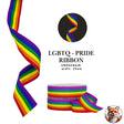 Rainbow LGBTQ Pride Grosgrain Ribbon, Gay Flag, 25mm Width