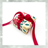Poinsettia Gift Wrapping Paper – 80gsm, 60cm Wide | Festive Christmas Wrap