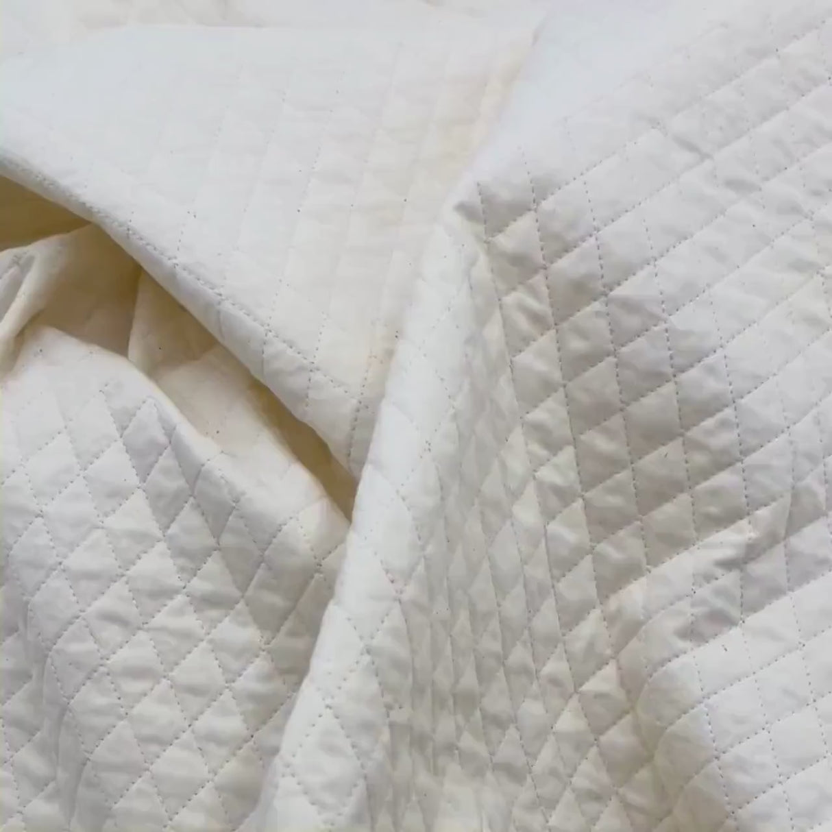 Quilted Calico, Natural Unbleached Premium Cotton fabric - wide 115cm