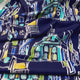 Blue Houses, On the Town fabric Navy Blue Quilting 100%Cotton Michael Miller fabric CX-6901-Navy