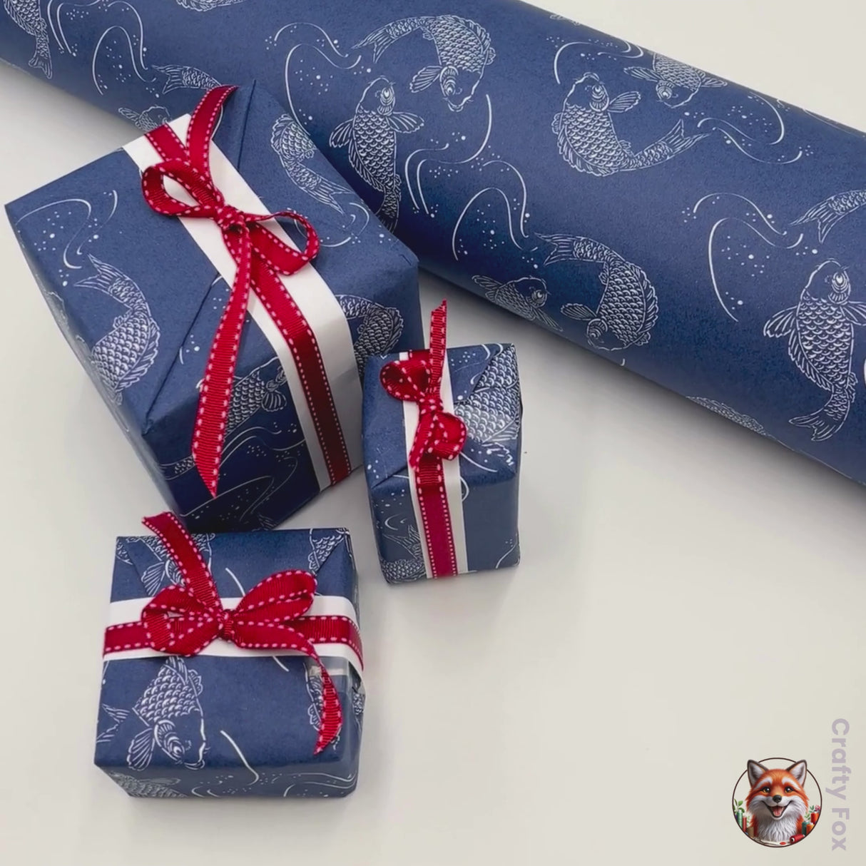Premium Koi Gift Wrapping Paper – 80gsm, 60cm Wide