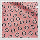 Calligraphy Circle, Black, Carnelian Orange Cotton Quilting fabric Geometric, FreeSpirit FS-PWDS048