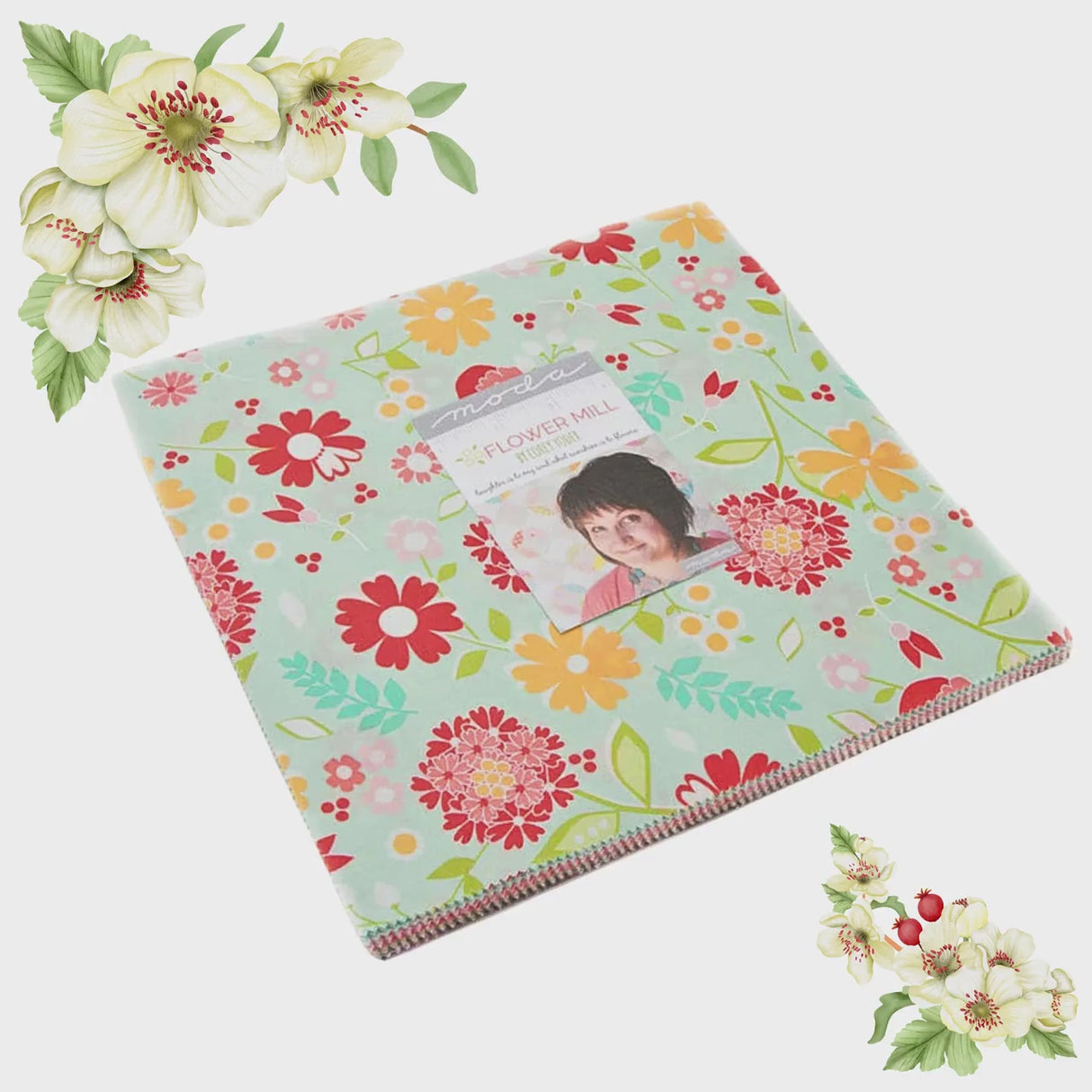 Flower Mill Layer cake 42 piece, Cotton Quilting Fabric, Moda fabric 29030LC