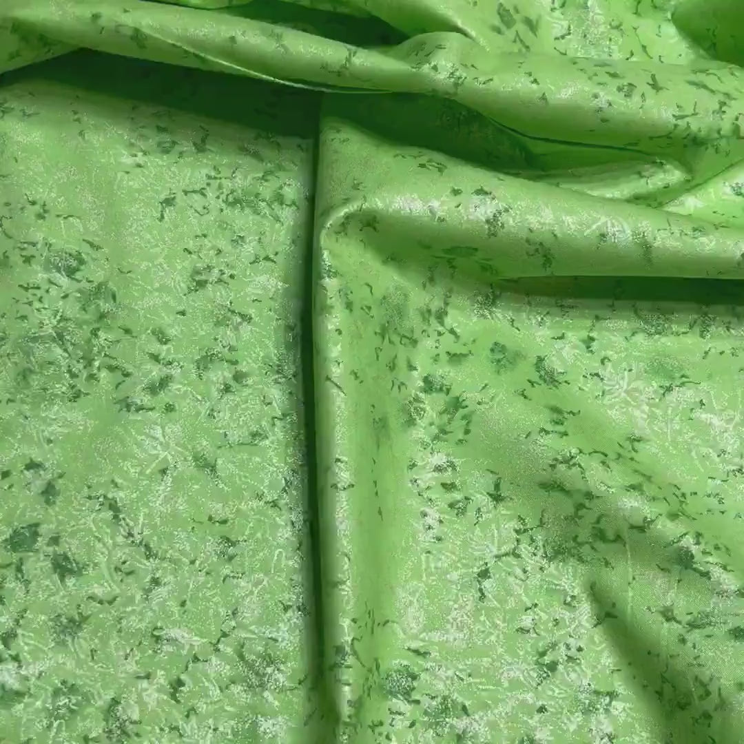 Michael Miller Fairy Frost with Pearlised Green fabric Aloe Metallic Cotton Fabric CM0376-Aloe-D