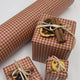 Gingham Spice Red Gift Wrapping Paper – 80gsm, 60cm Wide
