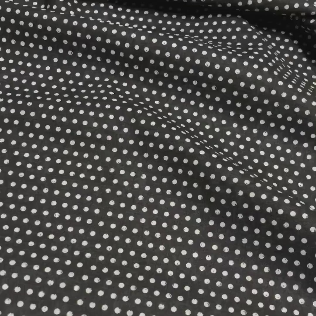 Black White Dot fabric Ophelia Timeless Treasures Fabric C1973Black Cotton Quilting Craft fabric
