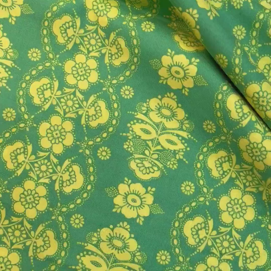 Color Brigade, Cotton Quilting Fabric, Green and Yellow, Jennifer Paganelli, McLisa Citrine PWJP114.Citri