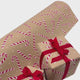 Ribbon Grosgrain Red double sided, Pearl Red Gold Shimmer, Gift wrapping, Christmas Decorations