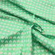 Heart of Gold – Clover Green Fabric, Gold Metallic Hearts – Michael Miller