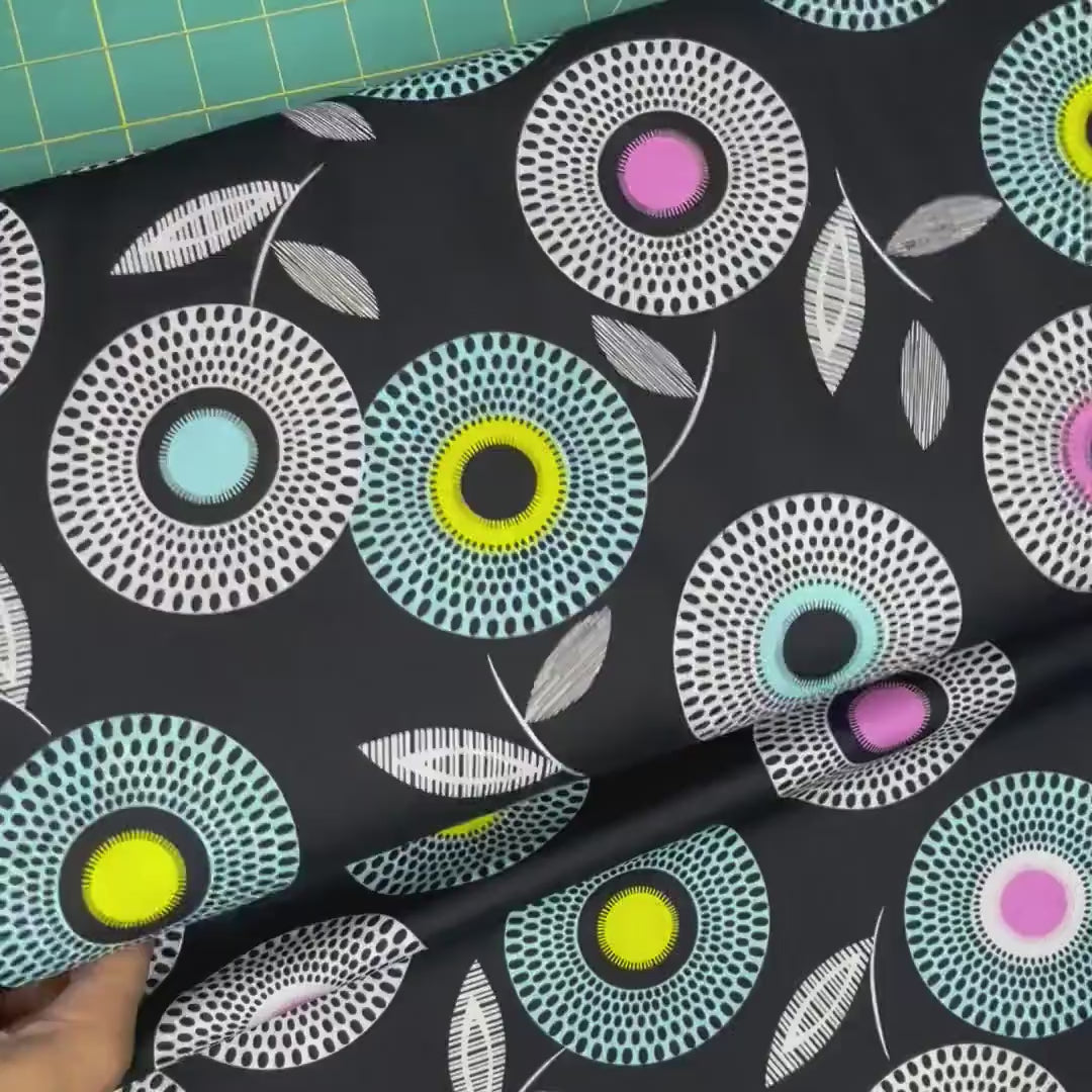 Licorice Candy fabric, Bright, Cotton fabric, eye Candy StudioE - SE3350.91