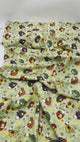 Chickens on grass fabric, Country Meadow, farm animals Country Scene HG6872-66