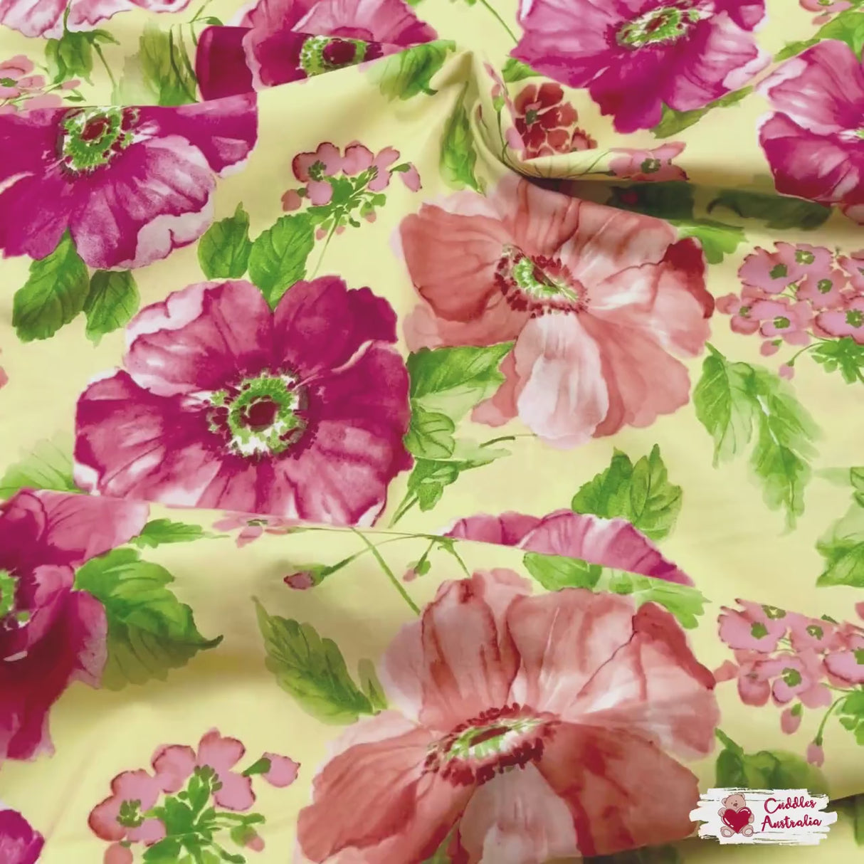 Sundance fabric, large Poppies by Ann Lauer for Benartex, Cotton Quilting fabric BT-04780.03