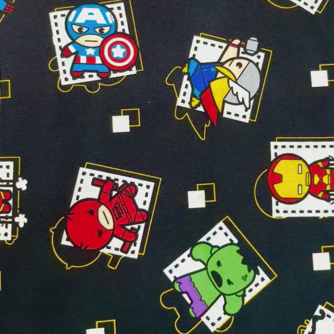 Superhero Badge Marvel fabric  Springs Creative