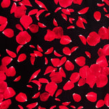 Rose Petals fabric Red Black Glamour Fabric by Timeless Treasures Fabric C5051-Black Cotton Quilting Craft fabric