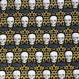 Wicked Skulls Gothic - Timeless Treasures - Cotton Quilting Fabric - C5242