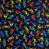 Kokopelli Hopi Fabrics 1.5mtr Timeless Treasures TT-C5158Brite