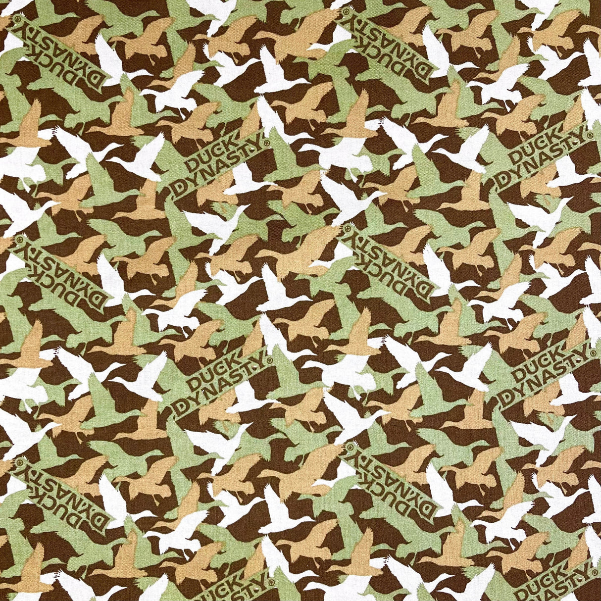 Bird fabric Khaki Tan Duck Dynasty Fabric Duck Camo - CP48870Brown