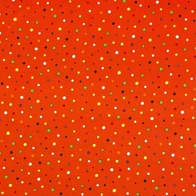 Polka Dots fabric Frightful Delightful Halloween Celebration fabric Glass Fabric HG9903G-33