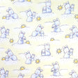Bunnies Little Ones with Sunshine FLANNEL Fabric CF-6454 Yellow
