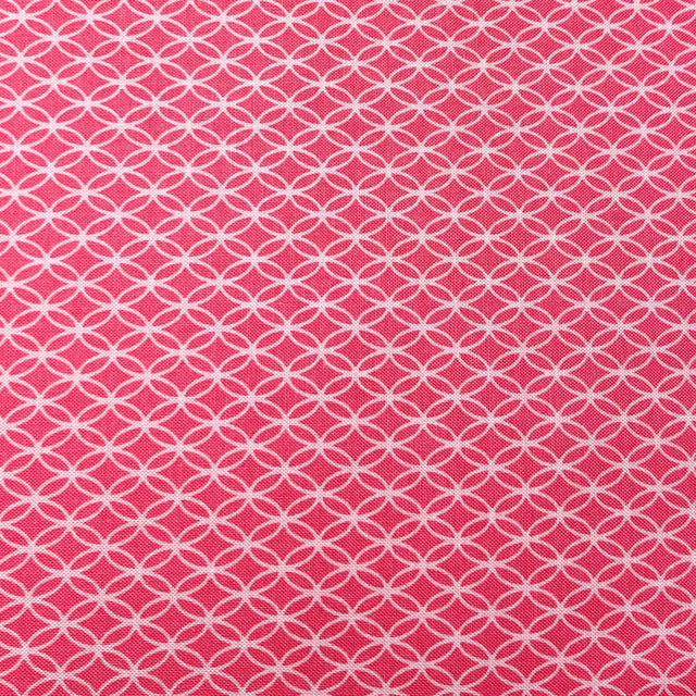 Geometric Fabric Chinoiserie Lilliana Coral Michael Miller CX7296