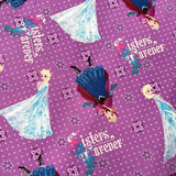 Disney Elsa Anna Frozen - Springs Creative - Licensed Cotton Quilting Fabric - SC49459