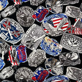 Country Music Badges USA Rock Legends Fabrics BT5883-12