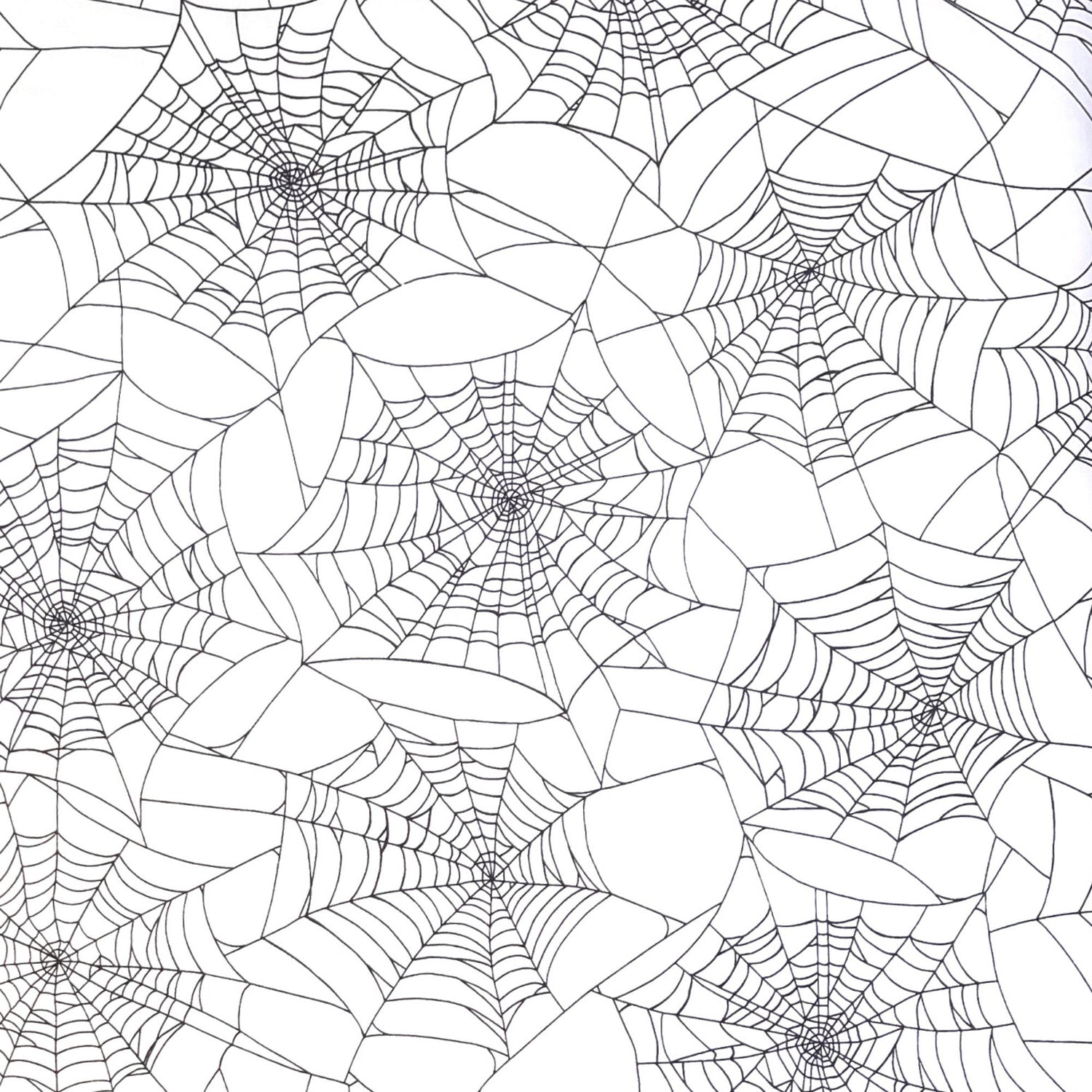Cobwebs Fabric Halloween Fright Night Henry Glass Fabric