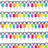 Rainbow Girls Fabric, Cotton Quilting Multi Brights Michael Miller MM-CX7603